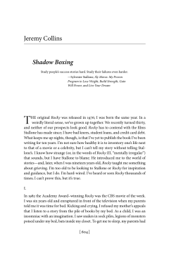 Jeremy Collins Shadow Boxing - The University of New Mexico
