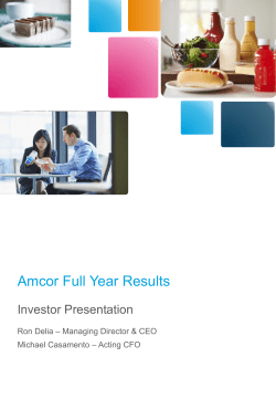 Investor presentation