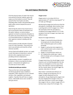 Gas and Vapour Monitoring