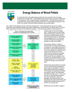Energy Balance of Wood Pellets