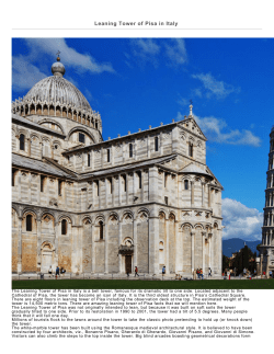 Leaning Tower of Pisa, Italy