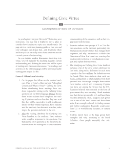 Defining Civic Virtue - Bill of Rights Institute