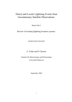 Detect and Locate Lightning Events from Geostationary