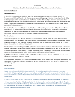 Ten Mile Day Directions: Complete the ten activities to successfully