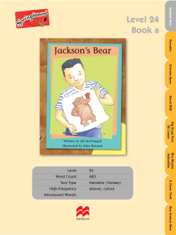 Jackson`s Bear