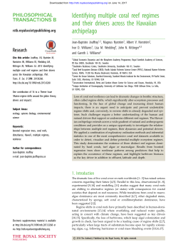 Identifying multiple coral reef regimes and their drivers across the