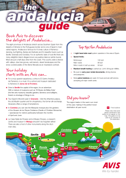 Top tips for Andalucia Book Avis to discover the delights of