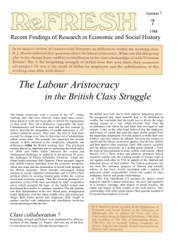 The Labour Aristocracy - Economic History Society