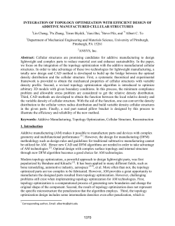 Integration of Topology Optimization with