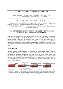 SELECTED ENGINEERING PROBLEMS NEW EXPERIMENTAL