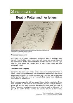 Beatrix Potter and her letters