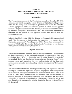 NOTICE: RULES AND REGULATIONS IMPLEMENTING THE