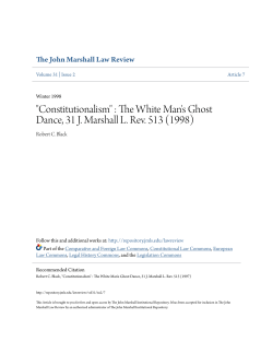 "Constitutionalism" : The White Man`s Ghost Dance, 31 J. Marshall L