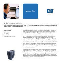 hp disk prospector software hp data sheet