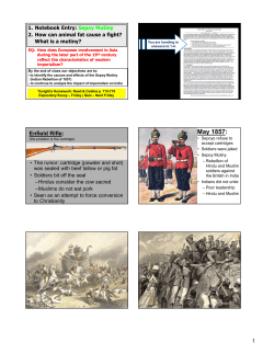 Sepoy Mutiny (slides)