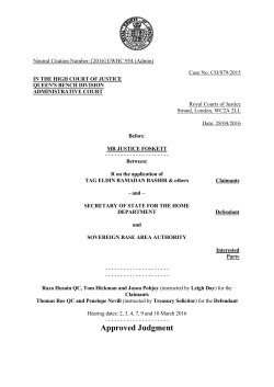 Bashir full judgment - Courts and Tribunals Judiciary