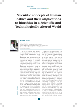 Scientific concepts of human nature and their implications to