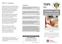 TOP5 for children brochure