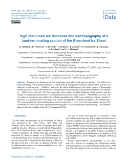 High-resolution ice thickness and bed topography of a land