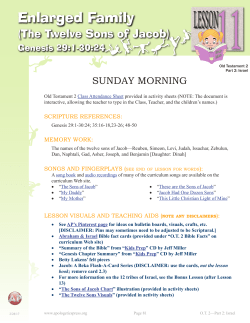 The Twelve Sons of Jacob