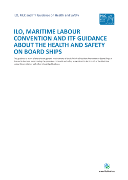 ILO, MARITIME LABOUR CONVENTION AND ITF GUIDANCE