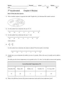 7th Accelerated Chapter 4 Review