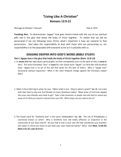 Study Guide - Biblical Learning