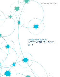 "Dollar Bill" Fallacy - Society of Actuaries