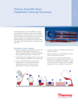 Thermo Scientific Nunc TripleFlask Culturing Technique