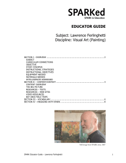Lawrence Ferlinghetti Discipline: Visual Art