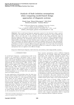 Analysis of fault isolation assumptions when comparing