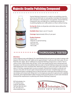 Majestic Granite Polishing Compound