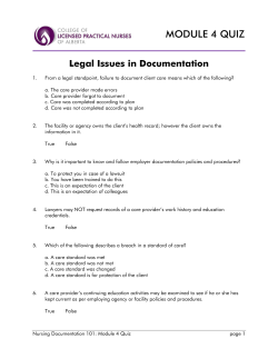 module 4 quiz - Study with CLPNA