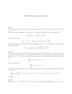 CS271 Homework 3 Solution