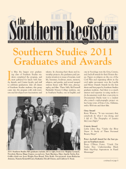 PDF - Center for the Study of Southern Culture