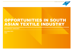 opportunities in south asian textile industry