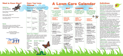 Lawn Care Calendar