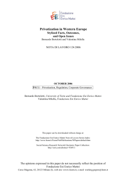 Privatization in Western Europe
