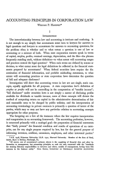 Accounting Principles in Corporation Law