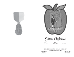 Johnny Appleseed Trek - Scouting