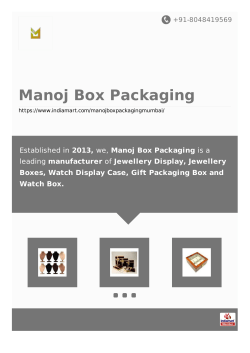 Manoj Box Packaging