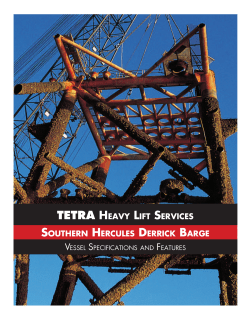 tetra heavy lift services - TETRA Technologies, Inc.