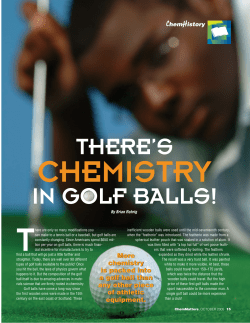 there`s in golf balls! - Senior Chemistry @ LPCI