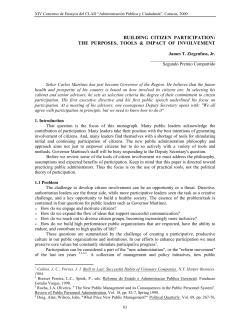 Building citizen participation - United Nations Information Centres