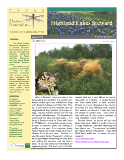 Highland Lakes Steward - Texas Master Naturalist