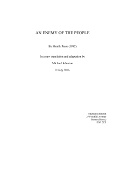 an enemy of the people