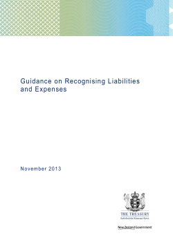 Guidance of Recognising Liabilities and Expenses