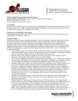 Example Mexican Social Movements syllabus