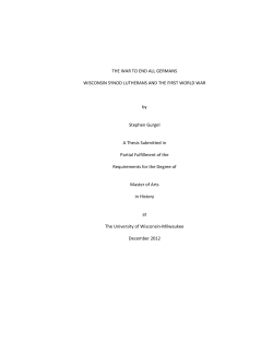 The War to End all Germans