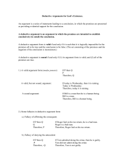 Deductive Arguments File